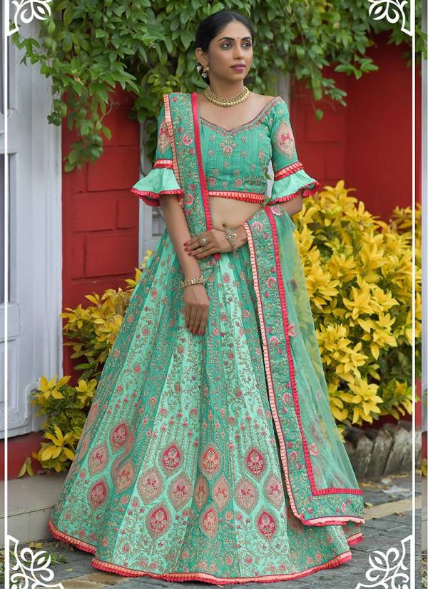 PEAFOWL PEAFOWL VOL 77 Heavy Designer Wedding Wear Silk With Resham Zari Dori Work Stylish Lehenga Choli Collection
